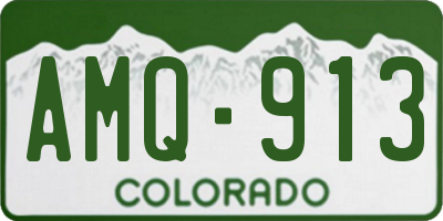 CO license plate AMQ913