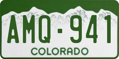 CO license plate AMQ941