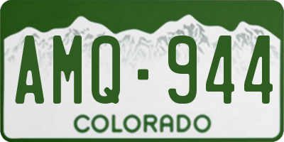 CO license plate AMQ944