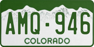 CO license plate AMQ946