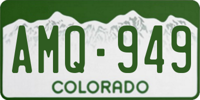 CO license plate AMQ949