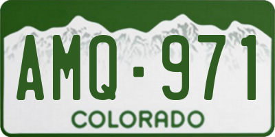 CO license plate AMQ971