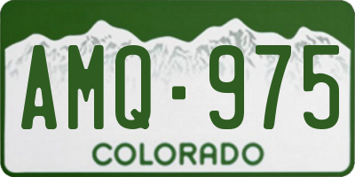 CO license plate AMQ975