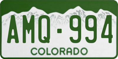 CO license plate AMQ994