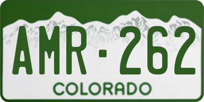 CO license plate AMR262