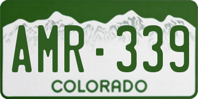 CO license plate AMR339