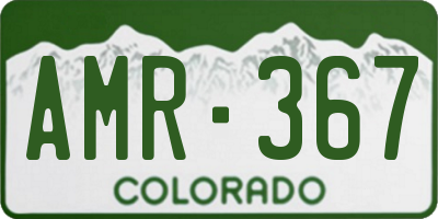 CO license plate AMR367
