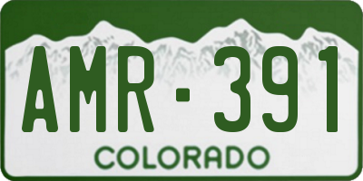 CO license plate AMR391