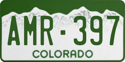 CO license plate AMR397