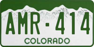 CO license plate AMR414