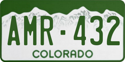 CO license plate AMR432