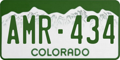 CO license plate AMR434