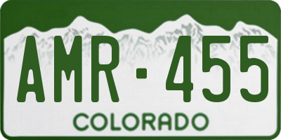 CO license plate AMR455