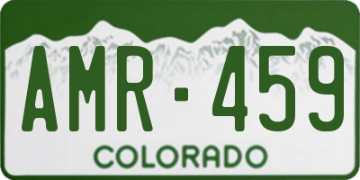 CO license plate AMR459