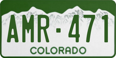 CO license plate AMR471