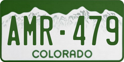 CO license plate AMR479