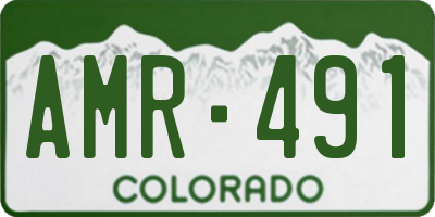 CO license plate AMR491