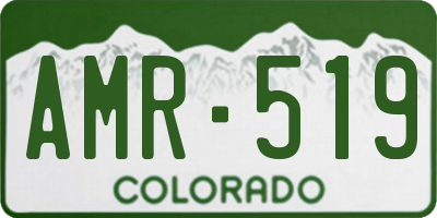 CO license plate AMR519