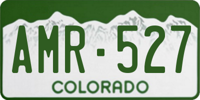 CO license plate AMR527