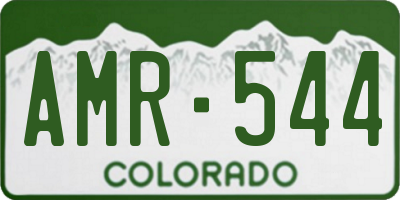 CO license plate AMR544