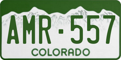 CO license plate AMR557