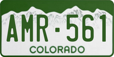 CO license plate AMR561