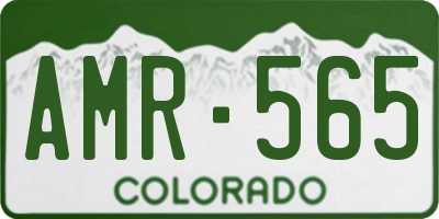 CO license plate AMR565