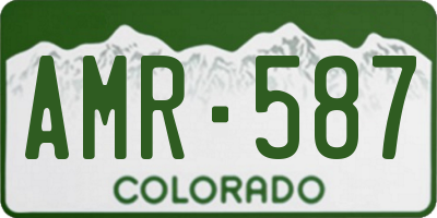 CO license plate AMR587