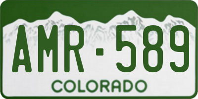 CO license plate AMR589