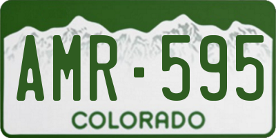 CO license plate AMR595