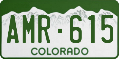 CO license plate AMR615