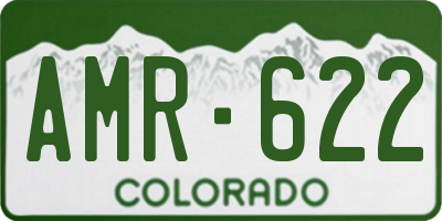 CO license plate AMR622