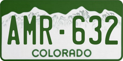 CO license plate AMR632