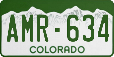 CO license plate AMR634