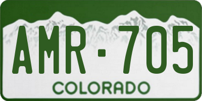 CO license plate AMR705