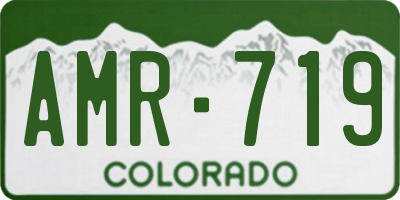 CO license plate AMR719