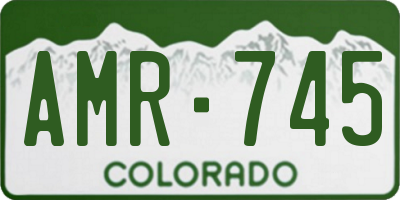 CO license plate AMR745