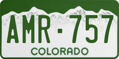 CO license plate AMR757