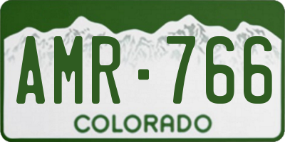 CO license plate AMR766