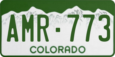 CO license plate AMR773