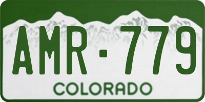 CO license plate AMR779
