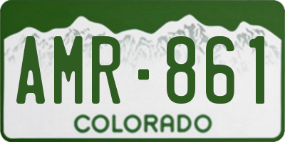 CO license plate AMR861