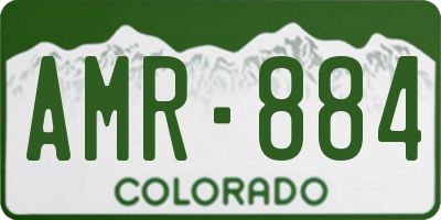 CO license plate AMR884