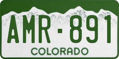 CO license plate AMR891