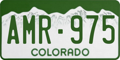 CO license plate AMR975