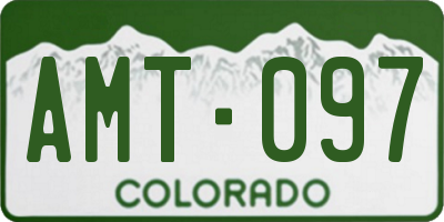 CO license plate AMT097