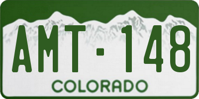 CO license plate AMT148
