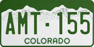 CO license plate AMT155