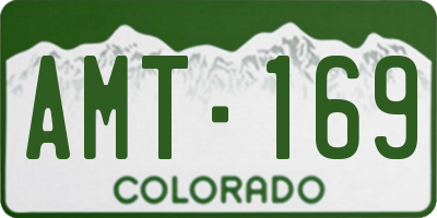 CO license plate AMT169