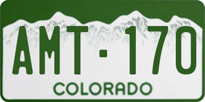 CO license plate AMT170